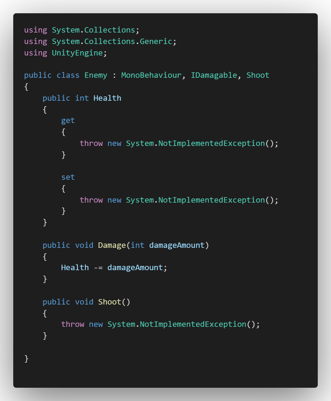 【Unity学习笔记】C基础抽象类（Abstract Classes） 哔哩哔哩