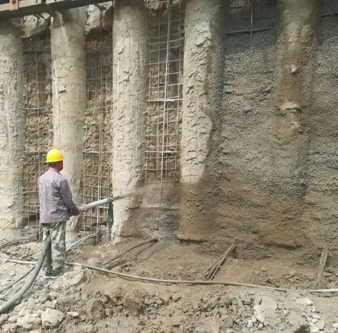 钢筋混凝土与素混凝土咬合式排桩基坑灌注桩围护