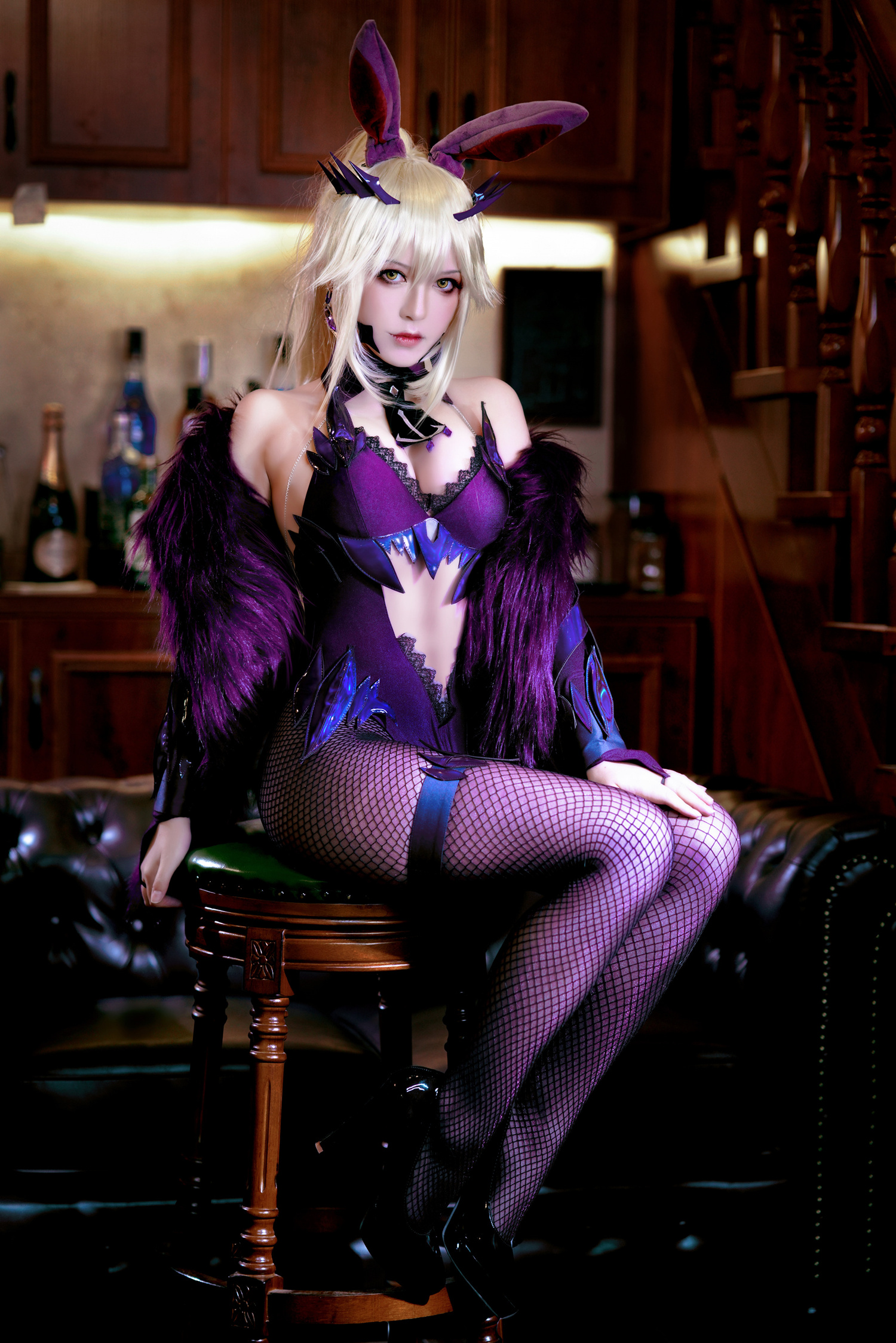 半半子CosPlay LancerAlter Bunny6