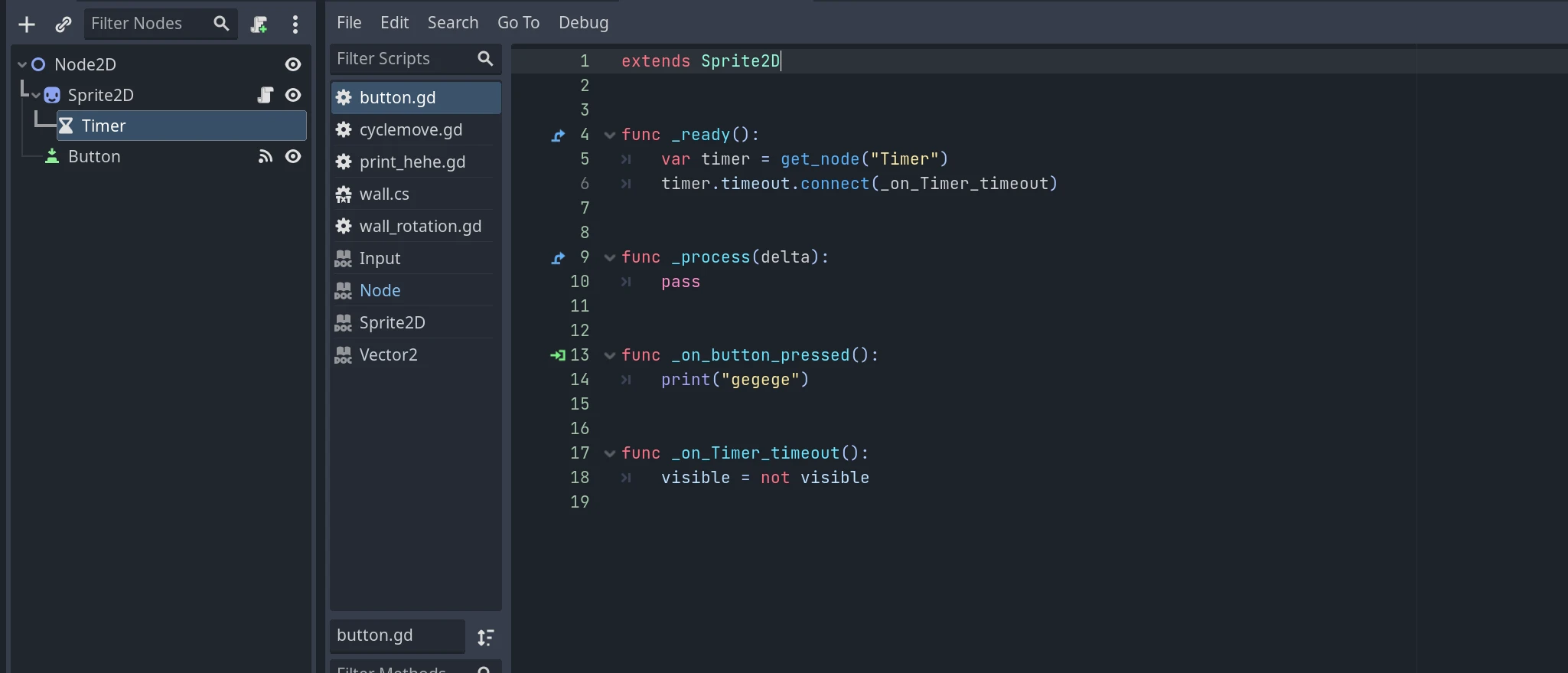 godot 简介6 信号2 timer 哔哩哔哩