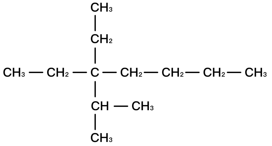 draw the compound 3 3 diethyl 2 methylheptane