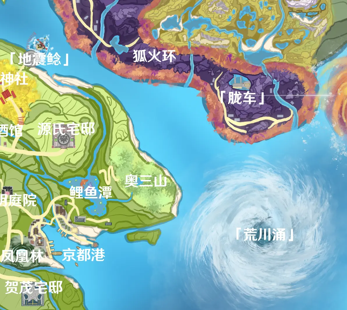 阴阳师二创地图百鬼地理志各区域介绍