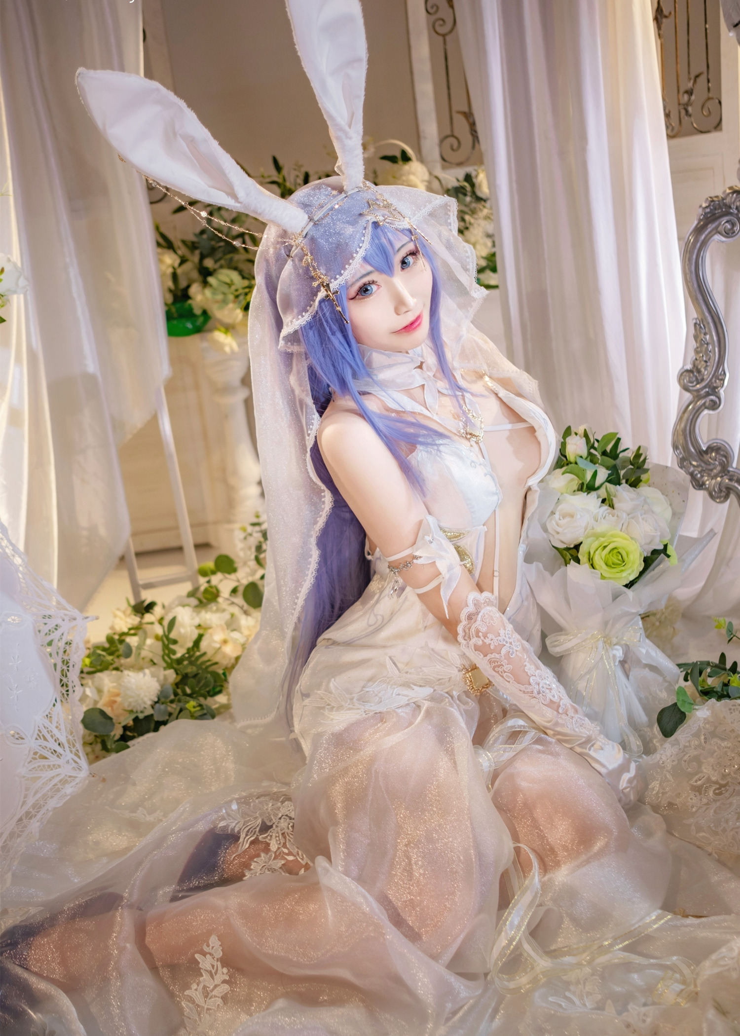 米九Dakyo碧蓝航线花园新泽西婚纱Cosplay8