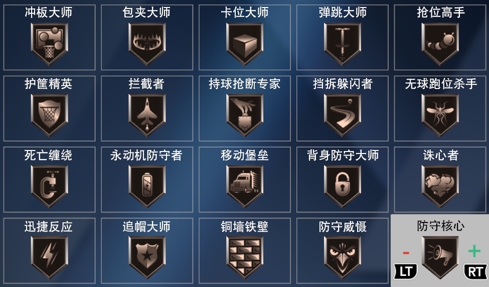 最全nba2k20徽章介绍