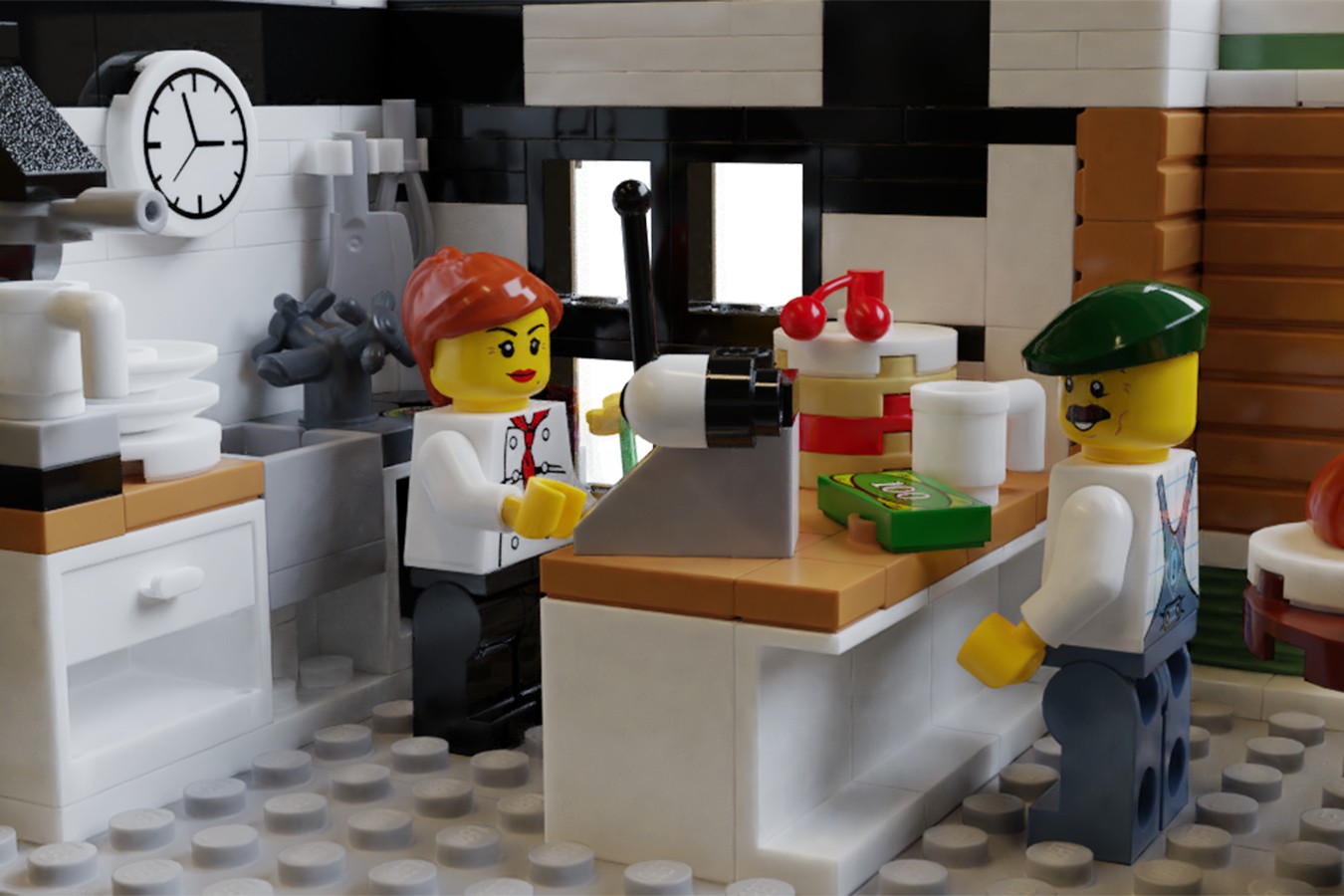 四季轮转用乐高诠释诗情画意乐高ideas花鸟市场模型