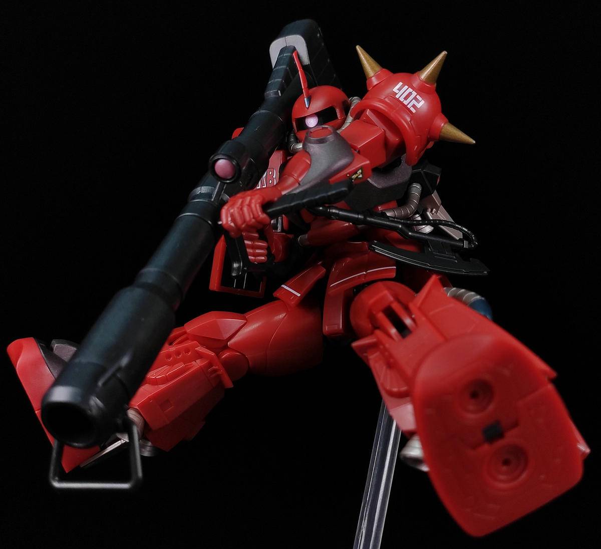 狼牙测评万代robot魂强尼莱汀专用高机动型扎古真红闪电