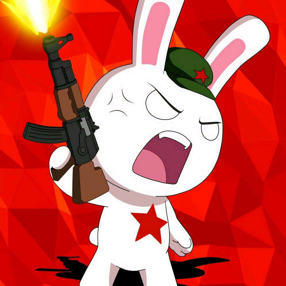 军人兔子图片卡通头像图片
