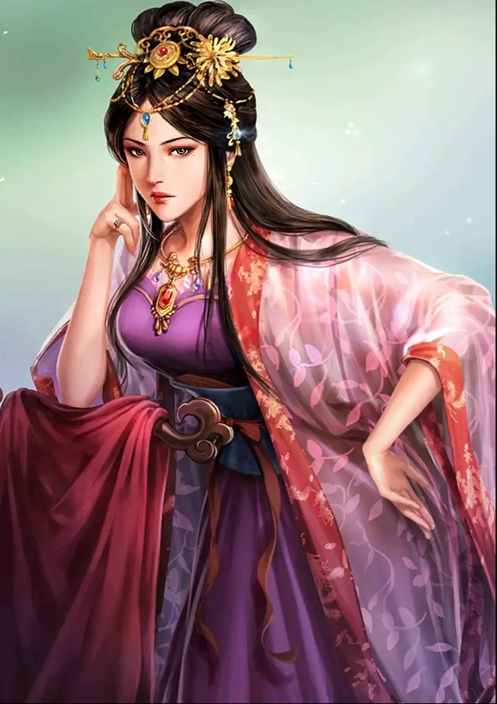 三国志12 13 14 霸道 百万三国志甄姬立绘