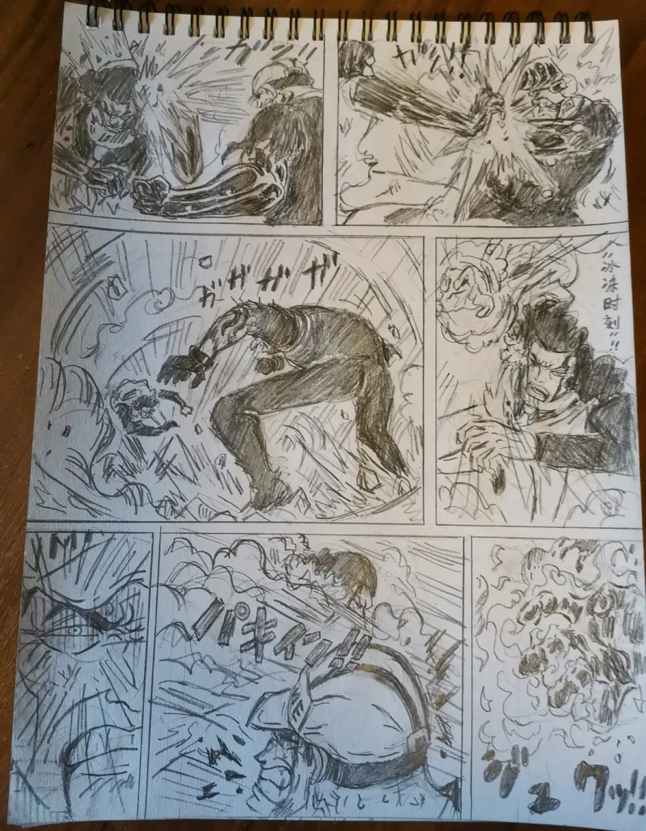 海贼王 粉丝画 青雉vs赤犬 的决斗 刺激 尾田 还真自己画了 哔哩哔哩