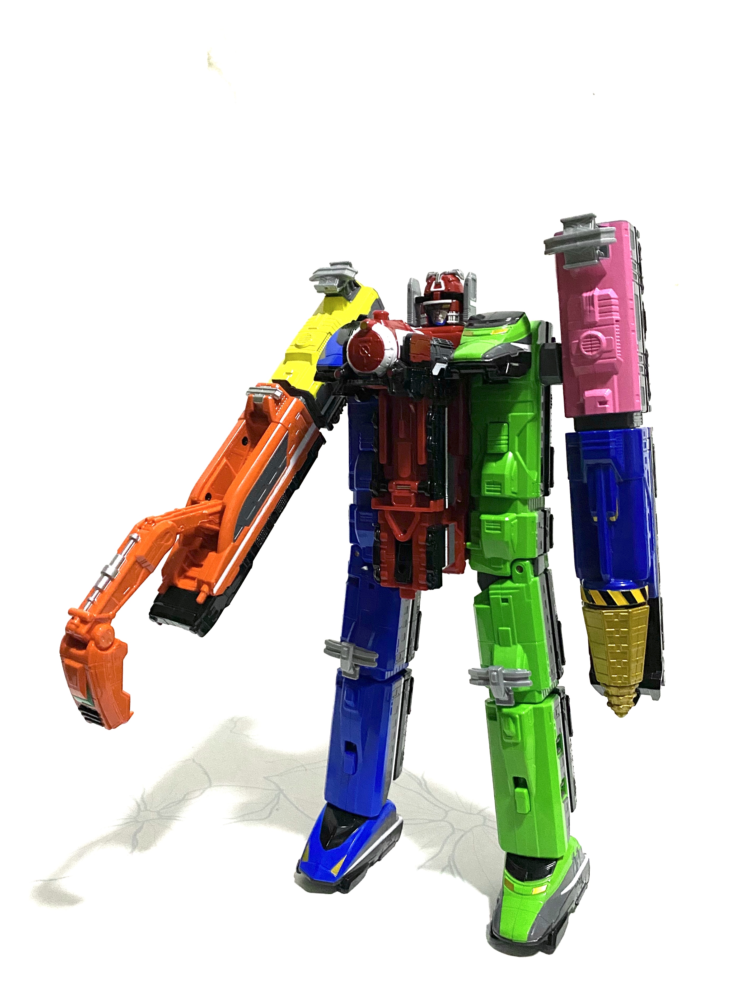 战队周边指南79 dx 烈车战队特急者 盾牌/钻头/警察/消防烈车 & 自创