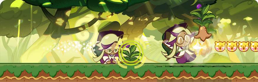 【跑跑姜饼人】饼干数据报告——沙参花饼干组合效果:*挖掘药草分数