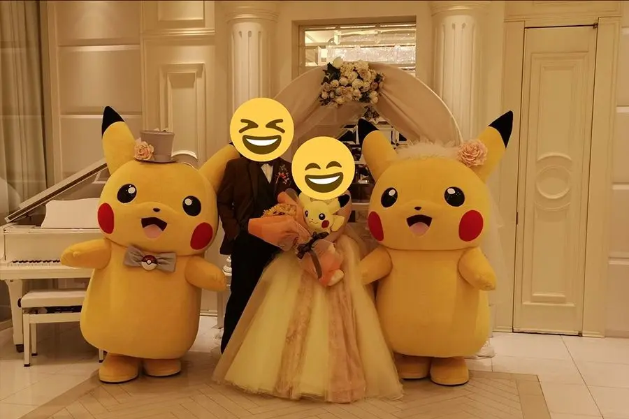 日本夫妻举办 神奇宝贝婚礼 全球首获任天堂授权 细节可赞叹 哔哩哔哩