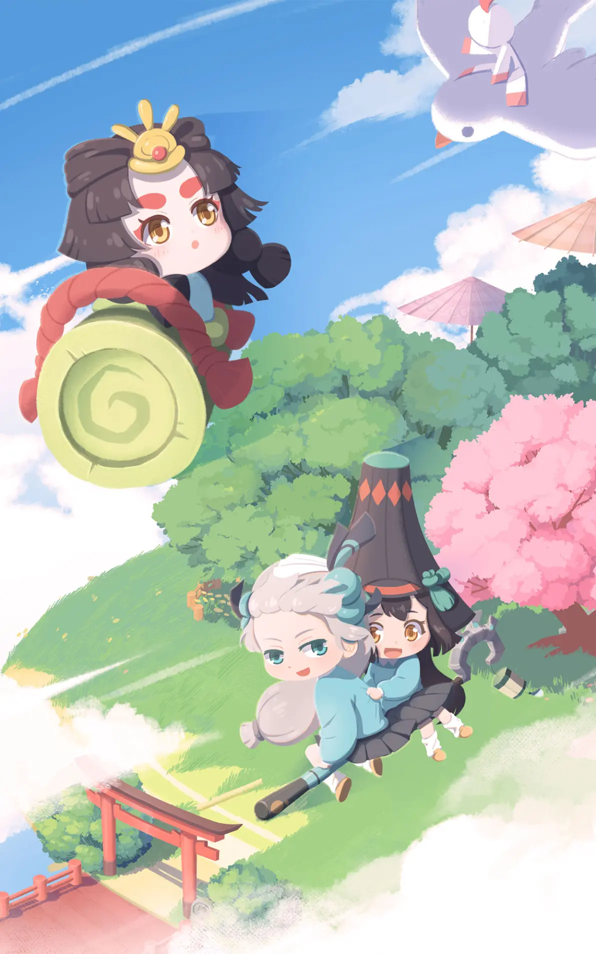 百鬼幼儿园装扮表情无损放大,头图,点赞动画