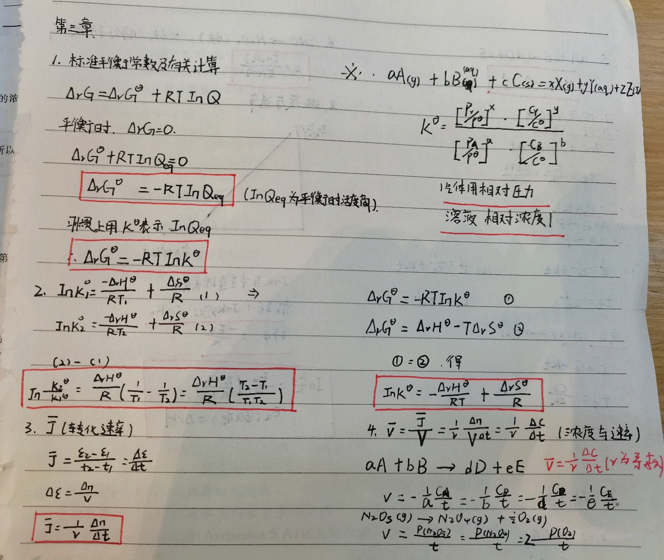 大学化学无机及分析化学笔记整理,(含推导)