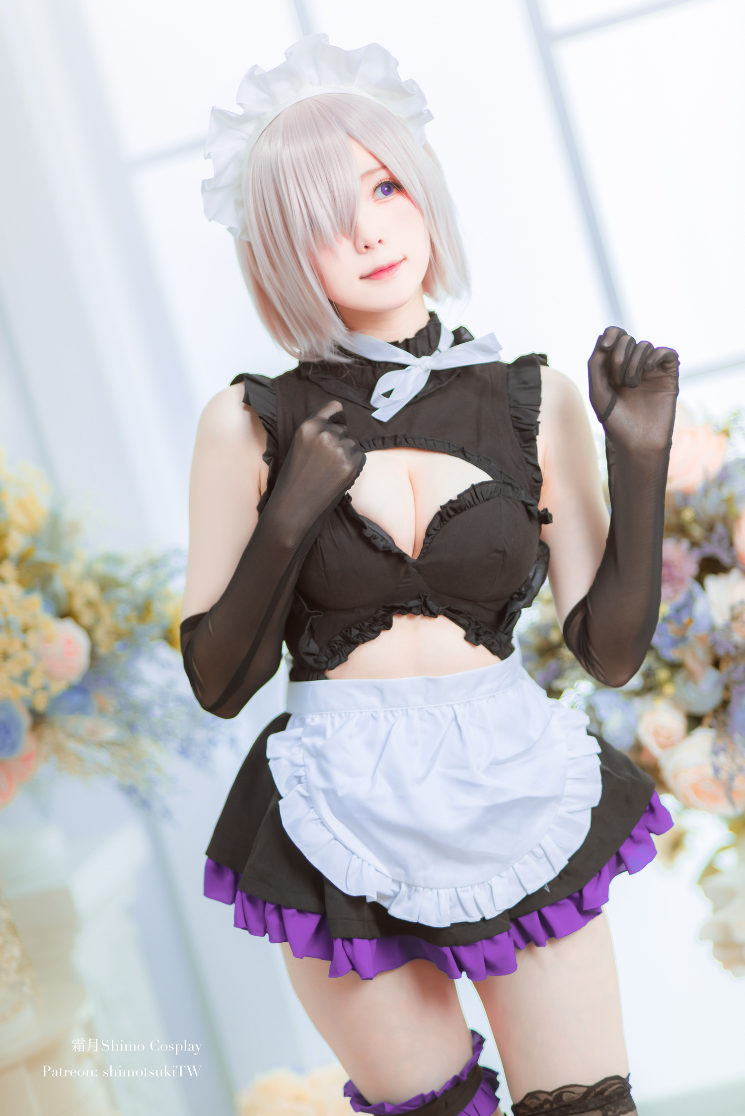 霜月Shimo玛修女仆Cosplay3