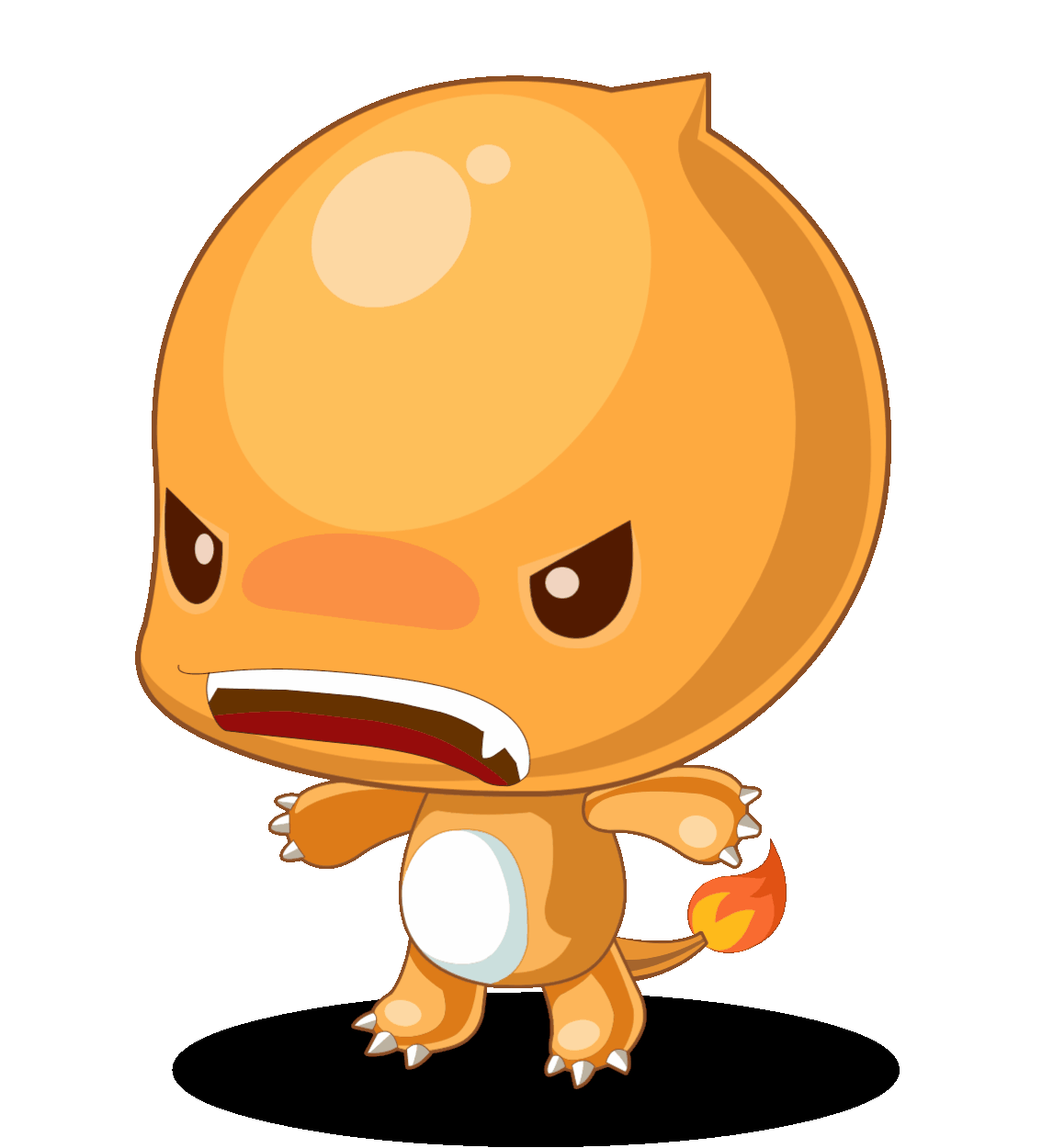 洛克王国-宠物素材【013-火苗龙】