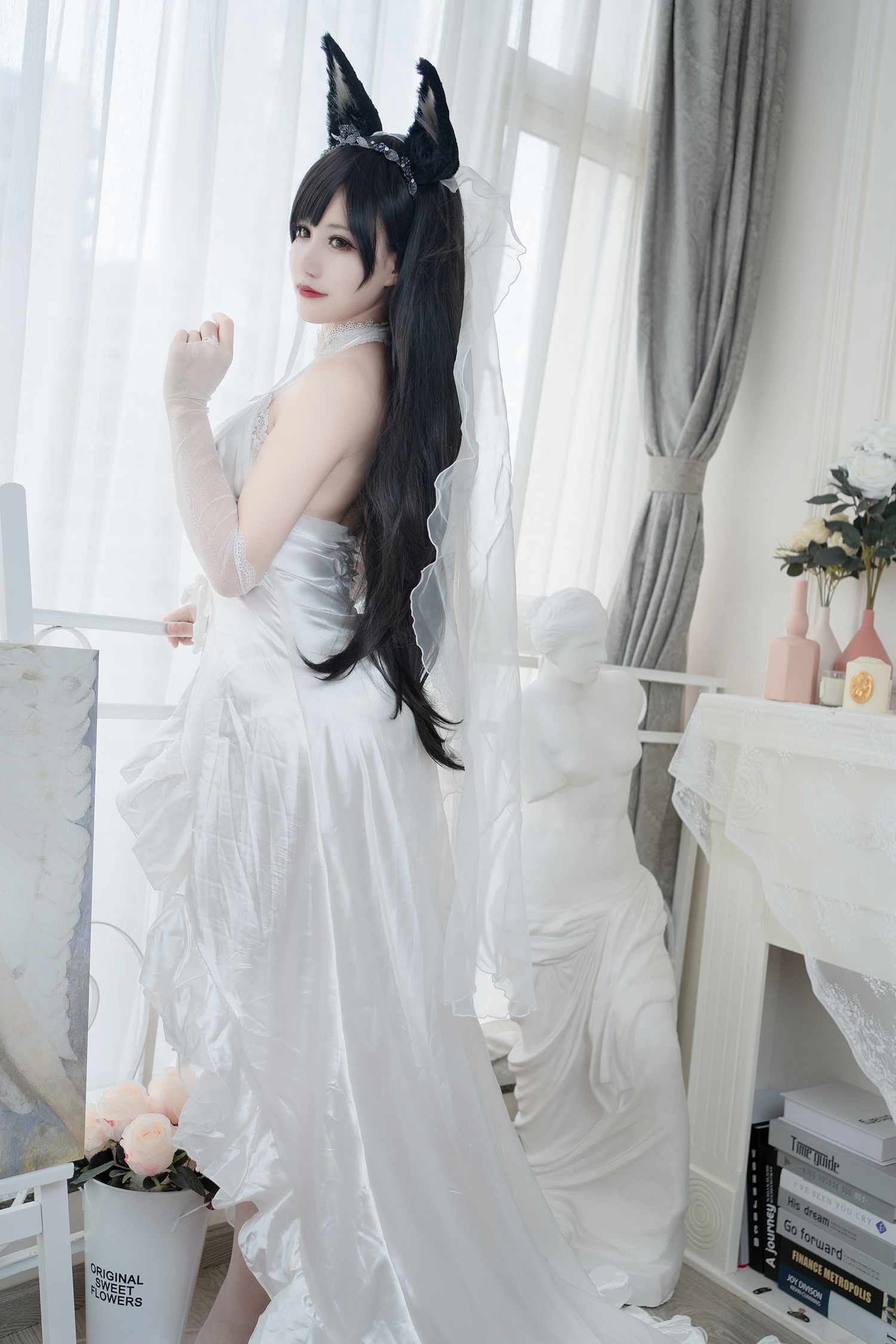 小仓千代w爱宕婚纱cosplay3