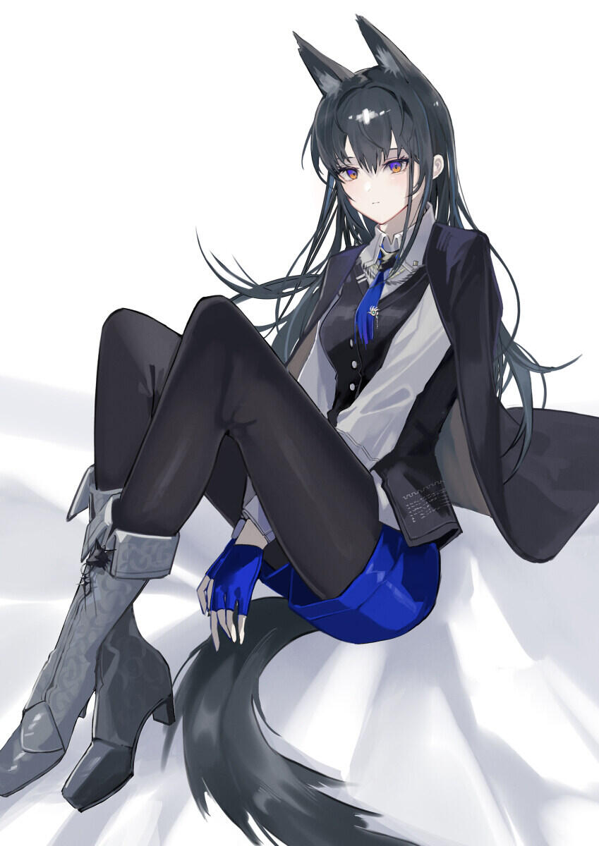 二次元图鉴 | 《明日方舟》缄默德克萨斯（壁纸美图·第348辑） - 哔哩哔哩