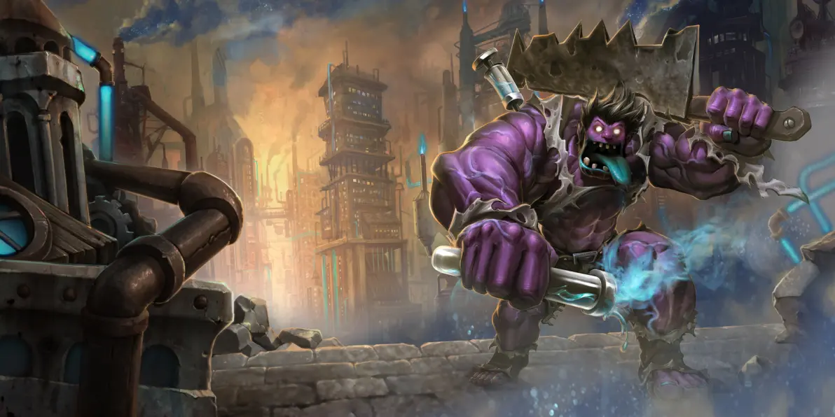 英雄联盟皮肤原画 祖安狂人 蒙多