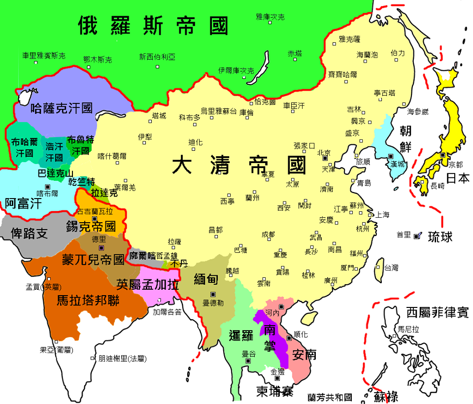 中国清朝1644年10月19日顺治皇帝自盛京