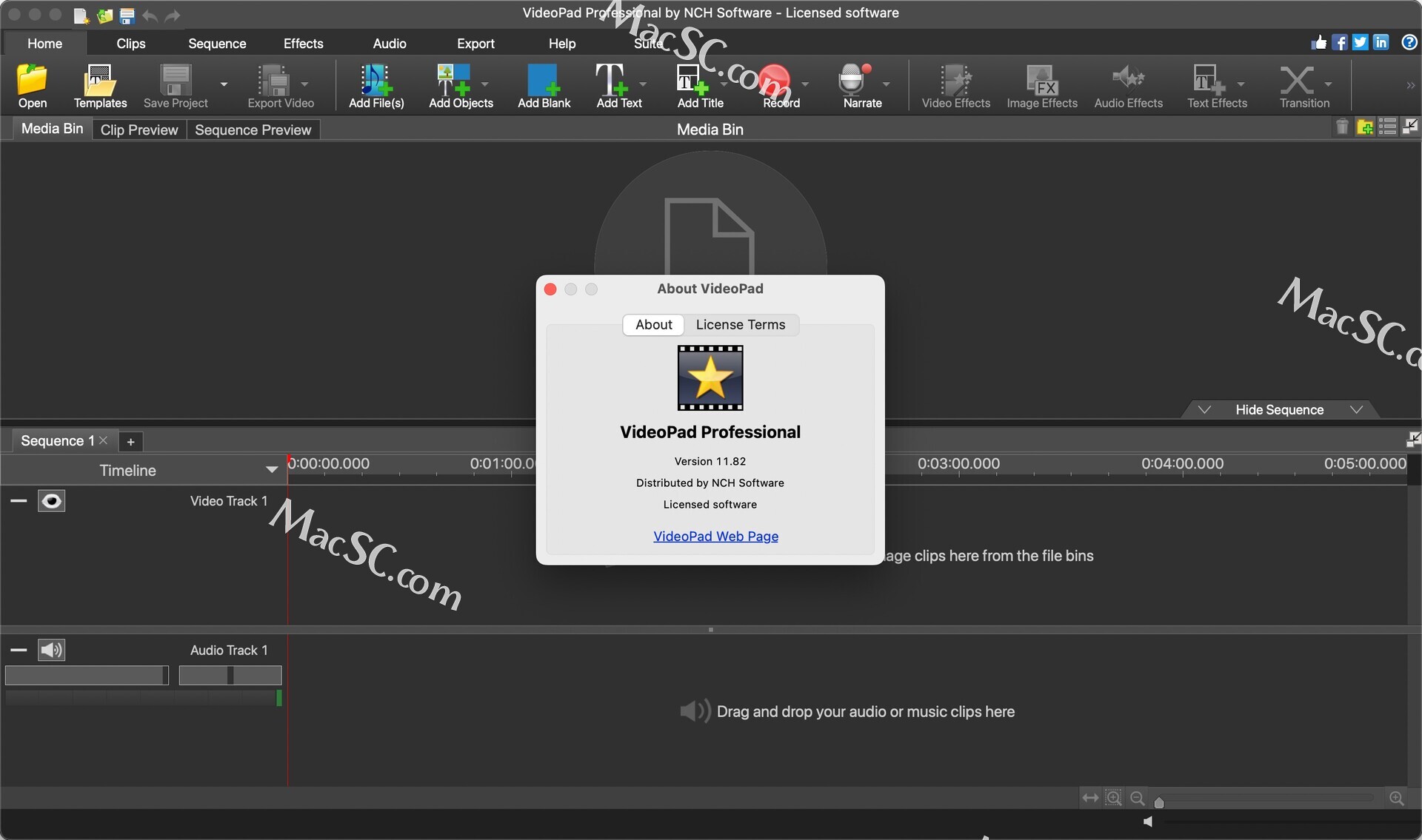 VideoPad Video Editor Mac(视频编辑工具)11.82 哔哩哔哩