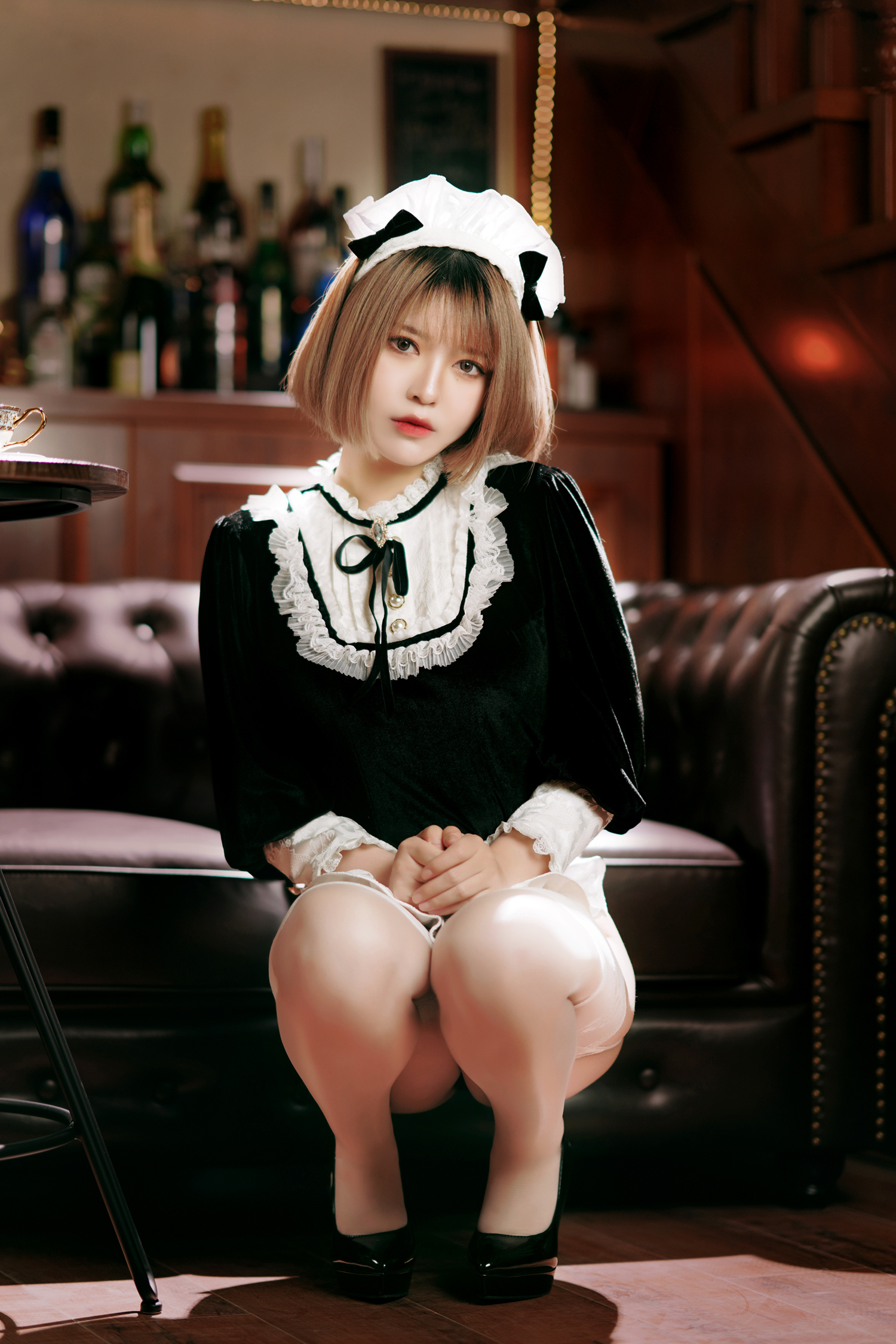 半半子咖啡女仆cosplay8