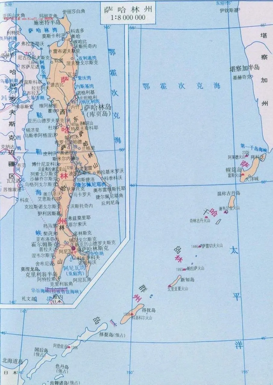 俄罗斯的萨哈林岛为什么我国称为库页岛而日本称为桦太岛