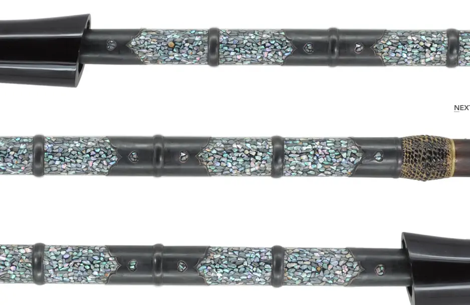 日本长枪的拵和拵的种类 补 朱柄枪 玳瑁枪 青贝柄枪 哔哩哔哩