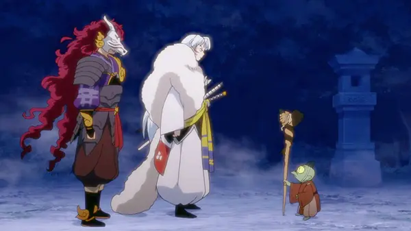 半妖的夜叉姬 犬夜叉被杀生丸封印 钢牙收养日暮戈薇的女儿 哔哩哔哩