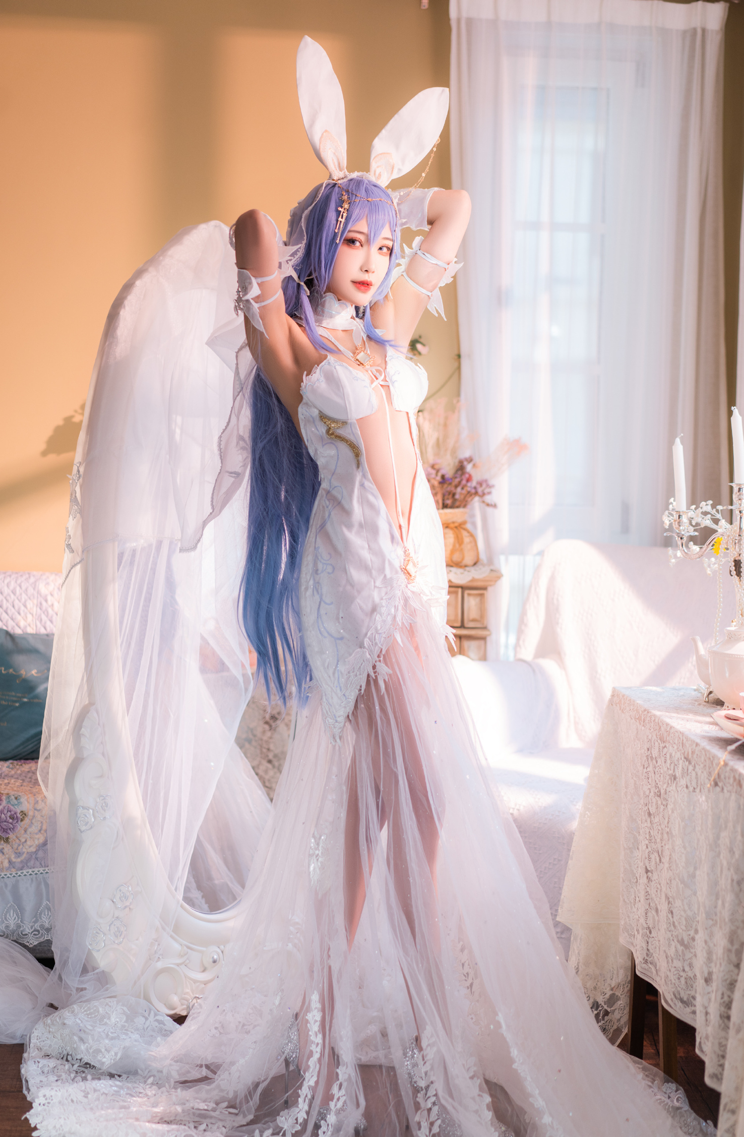 纱希只喝快乐水花园白雪之仪CosPlay2