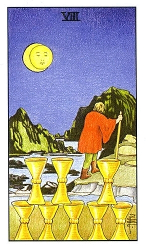龙女塔罗单牌解析—【圣杯八】