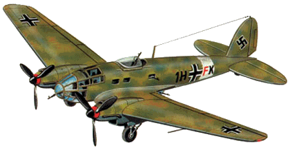 二战德军战机绘画图片