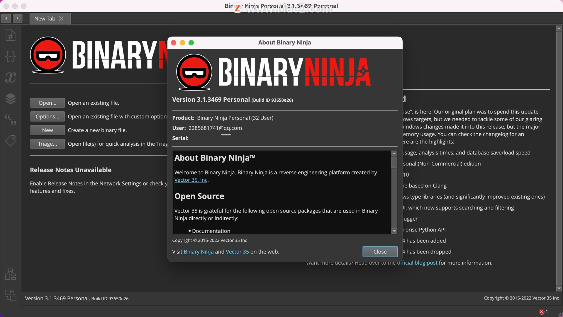 download the last version for iphoneBinary Ninja 3.3.3996