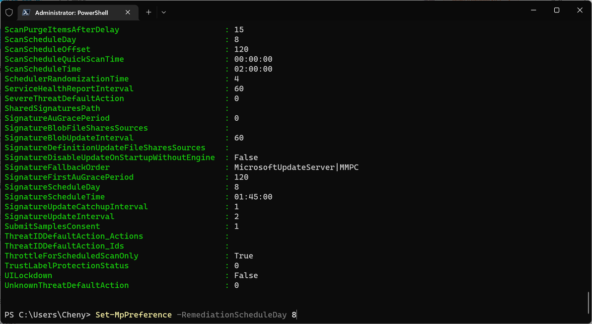 禁用Microsoft Defender定期扫描 - 哔哩哔哩