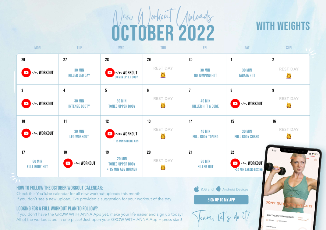 Growingannanas 十月训练计划 哔哩哔哩