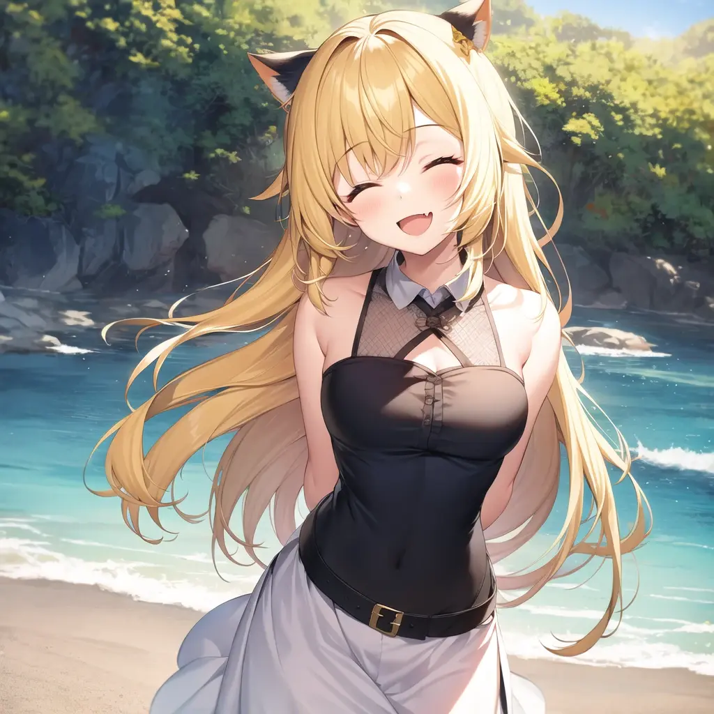 黄发少女(ai图片) - 哔哩哔哩