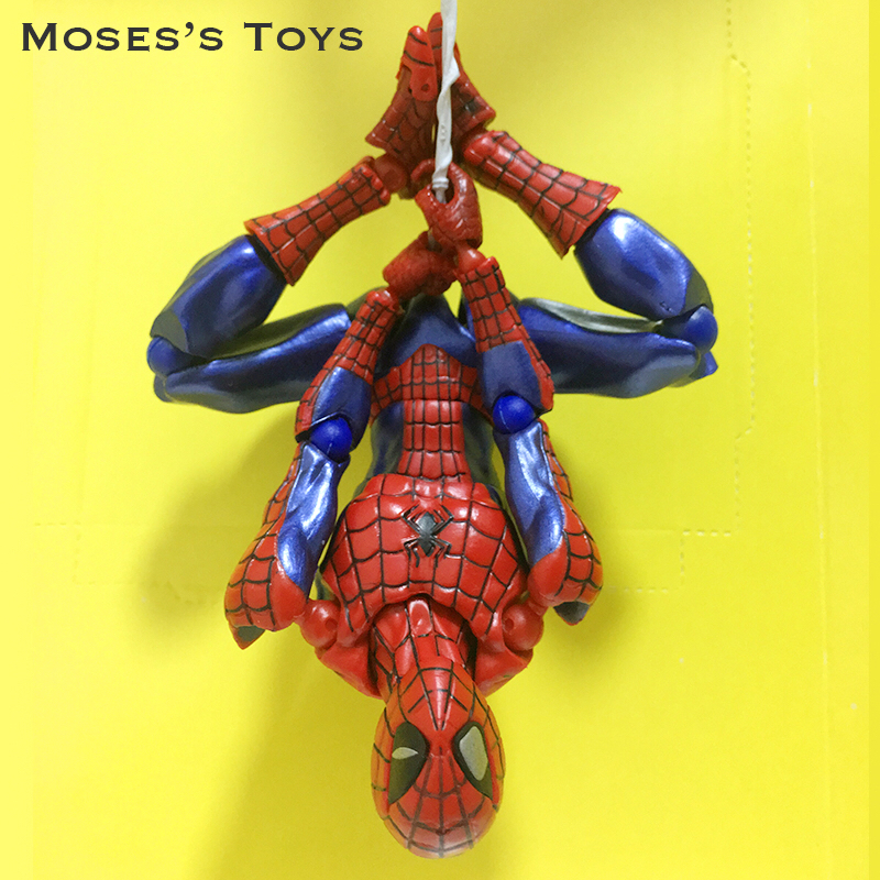 国产海洋堂山口式蜘蛛侠祖国版 漫威复仇者联盟手办模型玩具