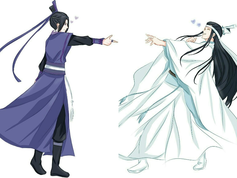 当魔道,天官成员做爱心发射的动作,除了他,都笑得很幸福