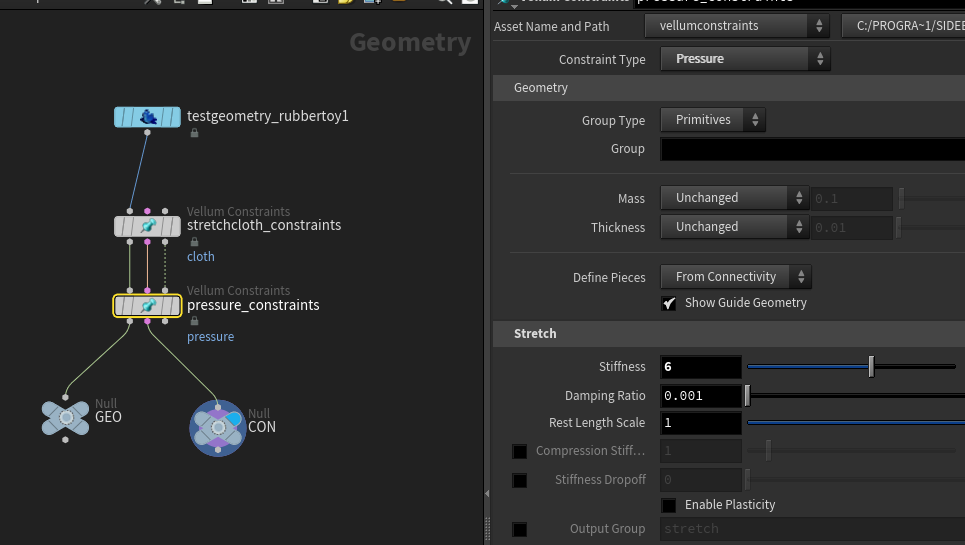 [Houdini] Vellum Constraints——soft body 哔哩哔哩