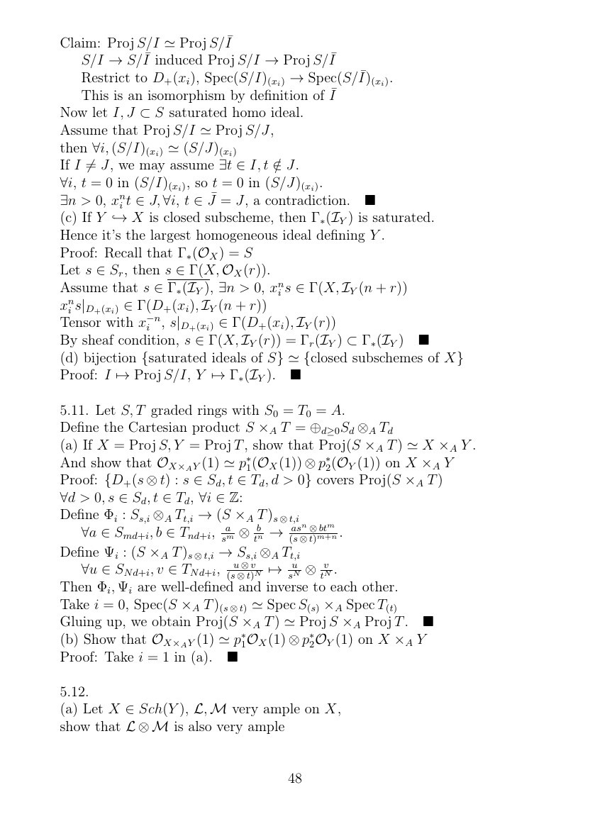 Hartshorne代数几何习题解答（五）Sheaves of Modules 哔哩哔哩