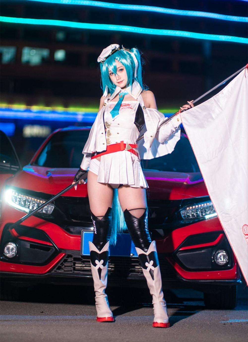 巴鲁巴鲁BaRu赛车初音cosplay3