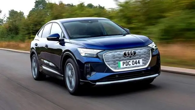 颜值即正义 奥迪q4 E Tron Sportback电动双门轿跑车 哔哩哔哩