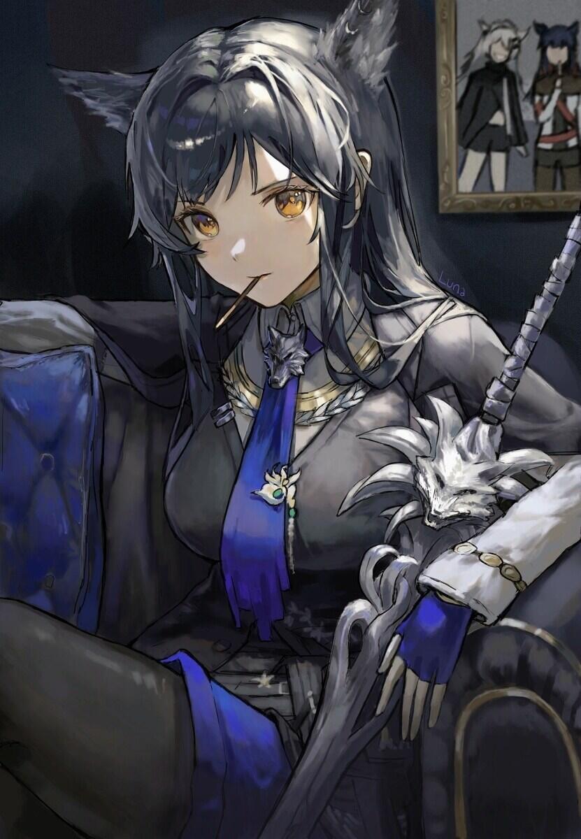 二次元图鉴 | 《明日方舟》缄默德克萨斯（壁纸美图·第348辑） - 哔哩哔哩