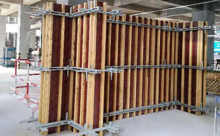 剪力墙支模加固效果图