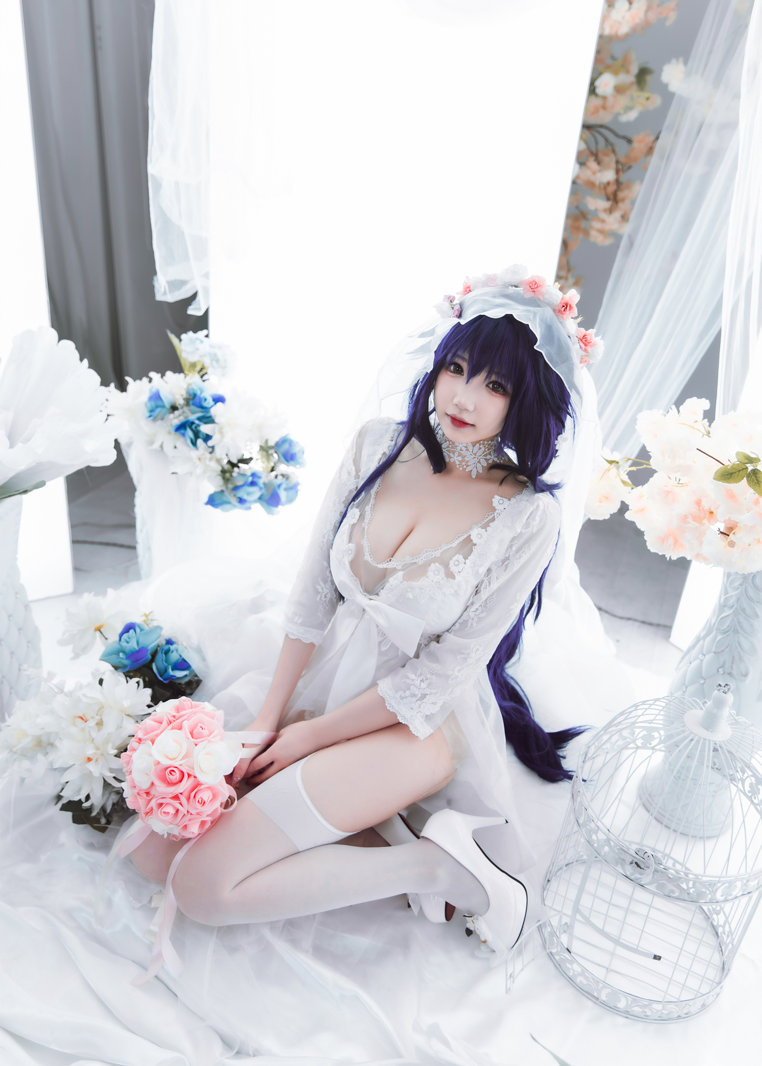 雪晴astra碧蓝航线吾妻花嫁cosplay5