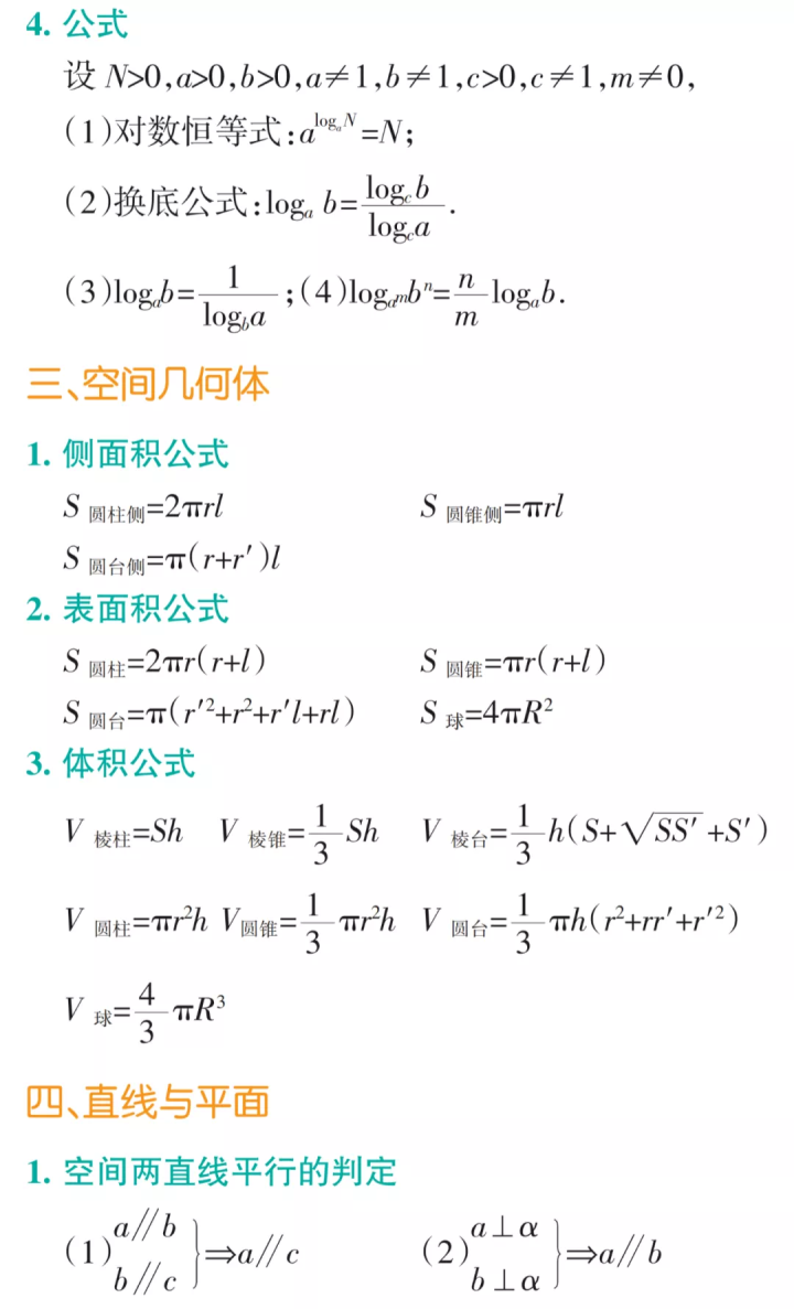 北大名師整理:一份資料=高中數理化全部公式!超全重點公式總結