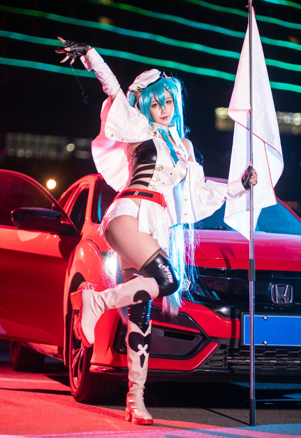 巴鲁巴鲁BaRu赛车初音cosplay4