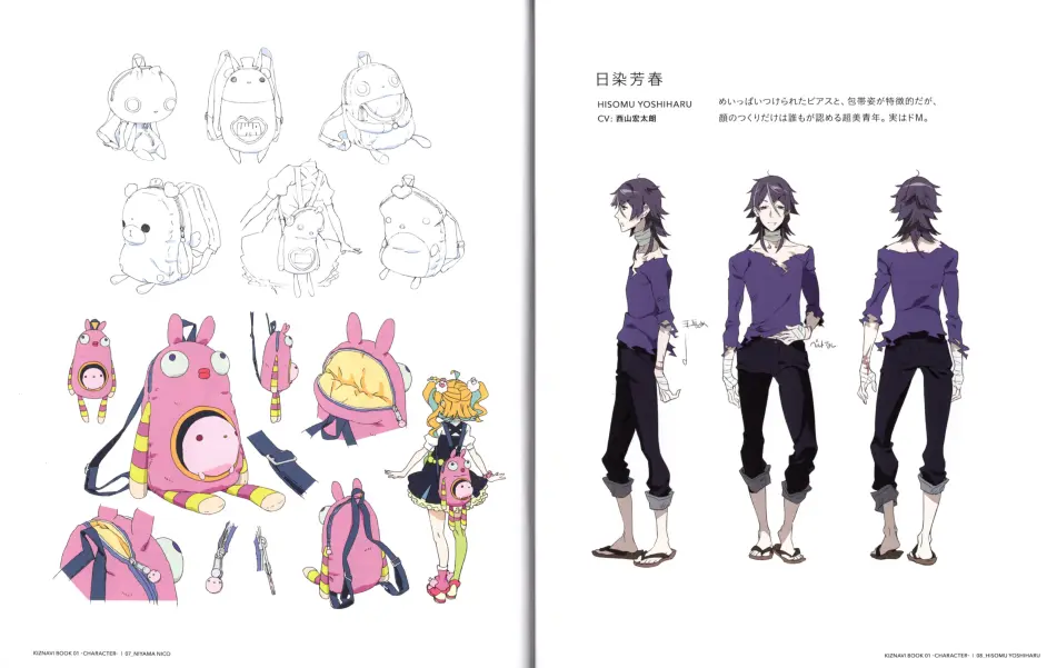 官方设定图 手稿 羁绊者kiznaiver 超清扫图写真集 哔哩哔哩