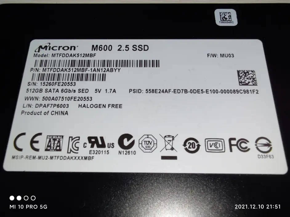 Micron M600 256GB SSD SATA MLC 高耐性 16時間 PCパーツ - genica.com.br