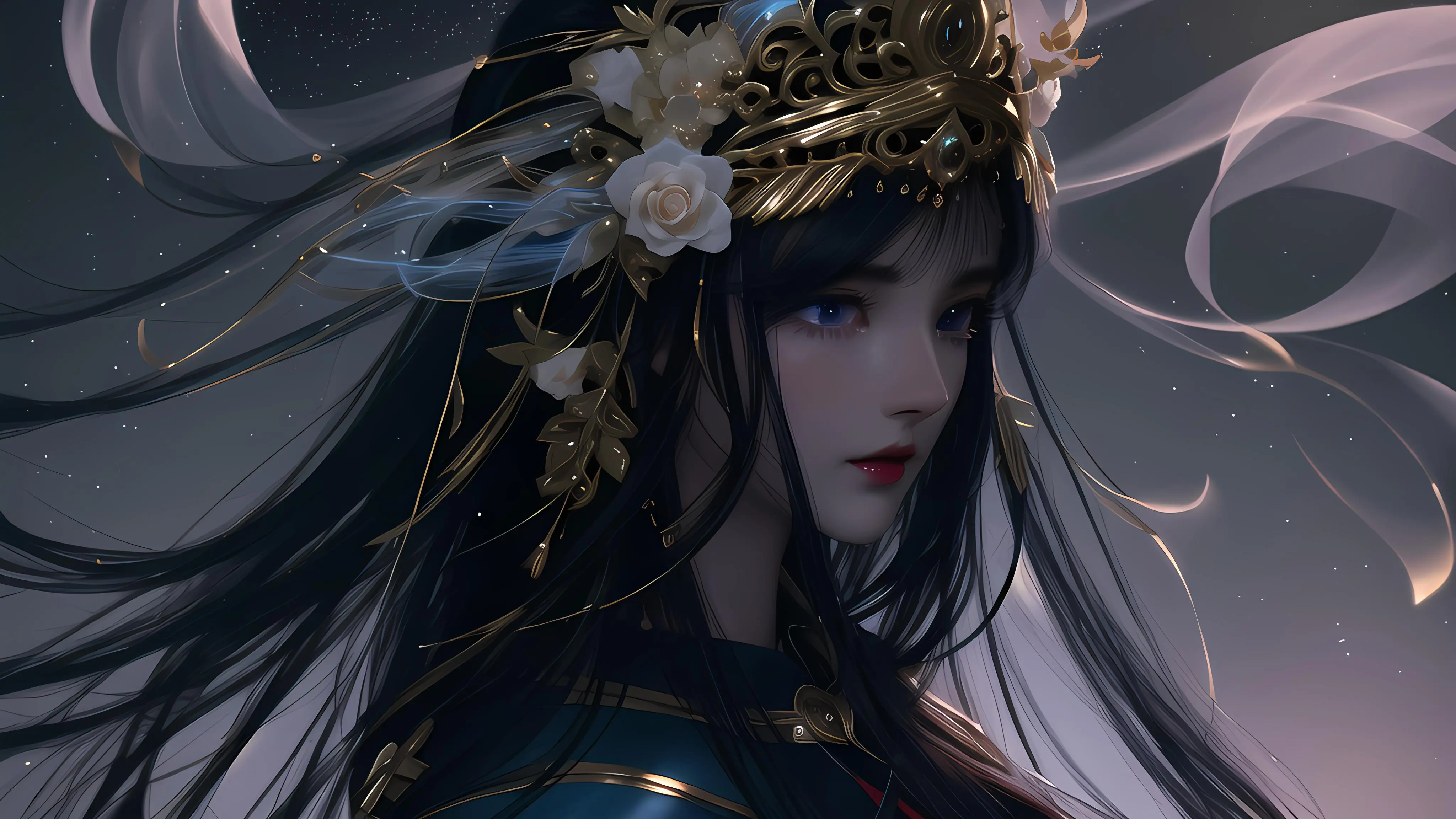 国风与写实小姐姐电脑ai绘画图集动漫卡通二次元手机高清壁纸cg